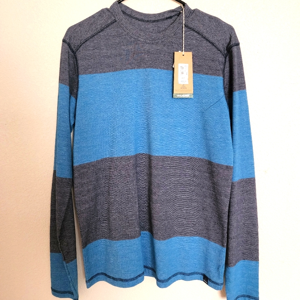 PRANA KELLER LS CREW - NAUTICAL - SMALL